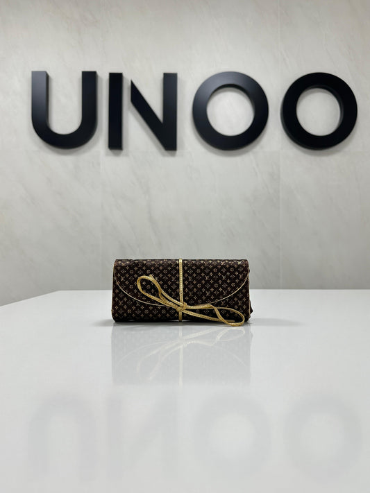 Louis Vuitton Mini Monogram Satin Jewelry Roll Wrap - PRE OWNED