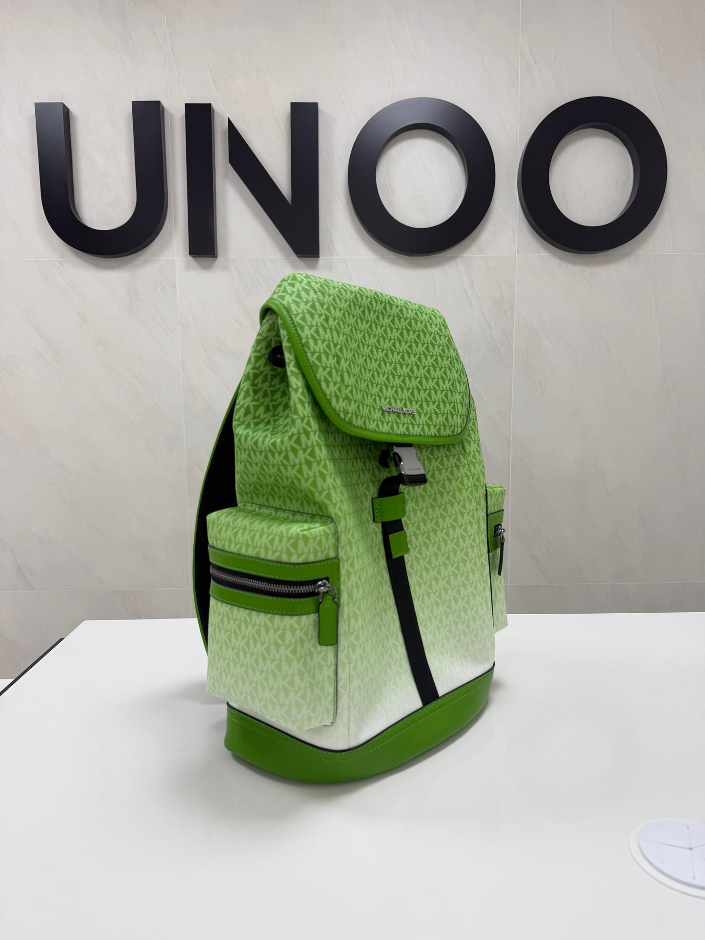 Michael Kors Cooper Ombré Logo Utility Backpack- Jungle Green