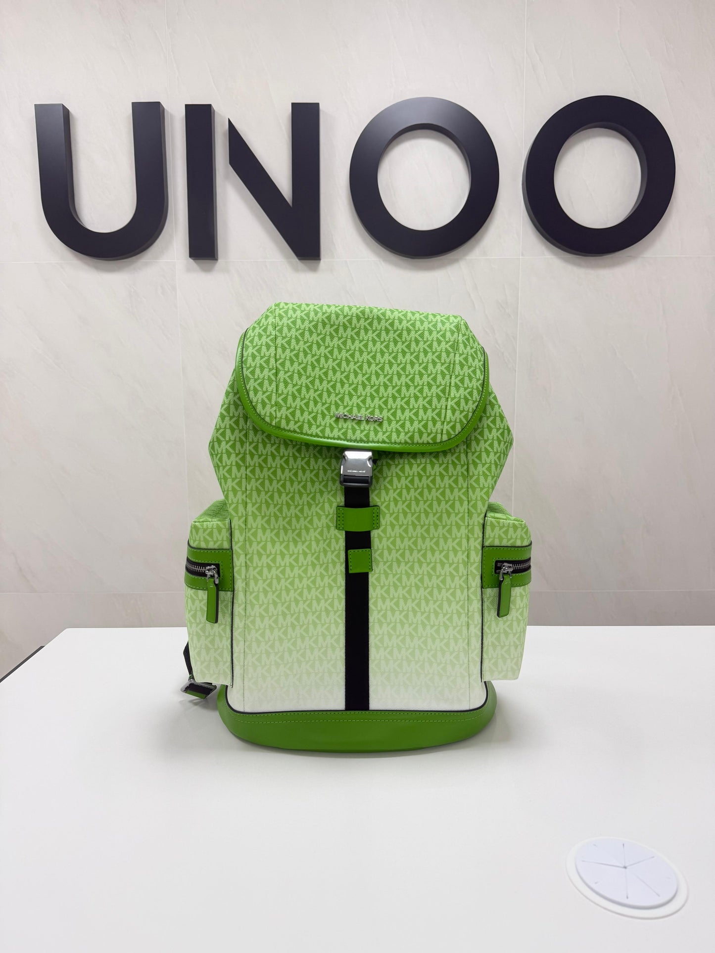 Michael Kors Cooper Ombré Logo Utility Backpack- Jungle Green