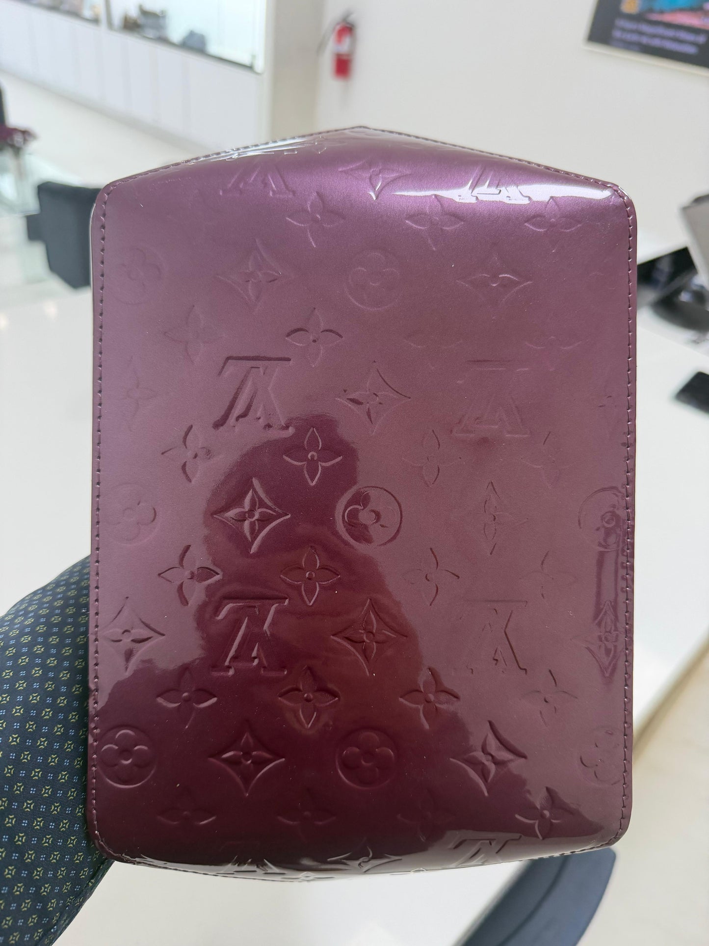 Louis Vuitton Violette Monogram Vernis Bellevue PM Bag - PRE OWNED