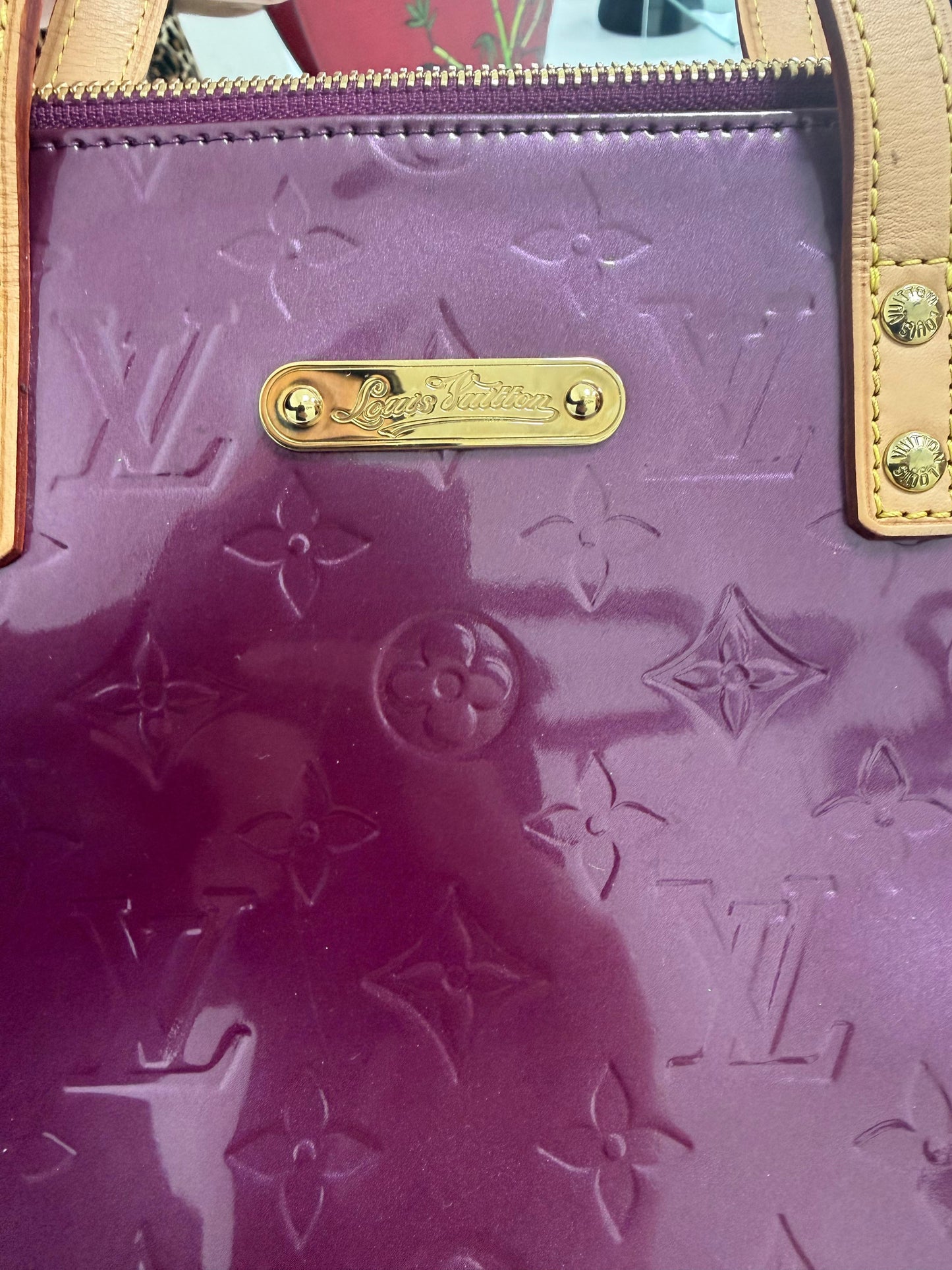 Louis Vuitton Violette Monogram Vernis Bellevue PM Bag - PRE OWNED