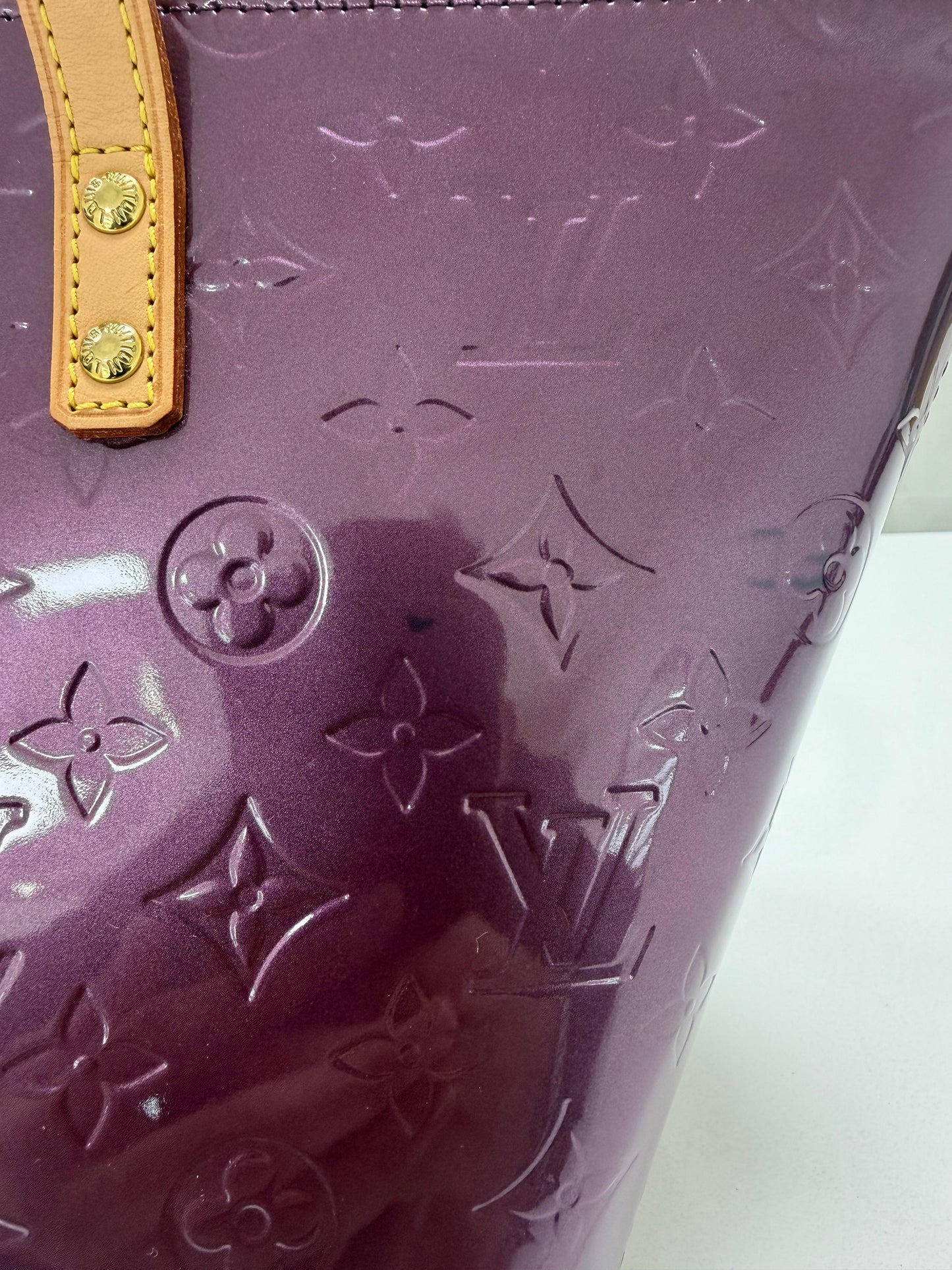 Louis Vuitton Violette Monogram Vernis Bellevue PM Bag - PRE OWNED