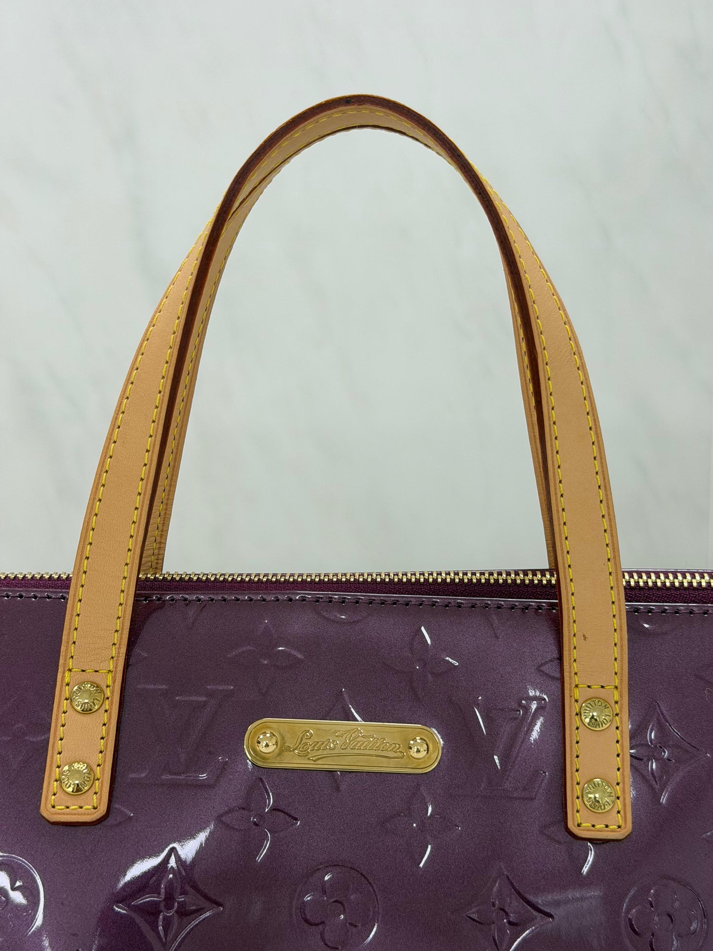 Louis Vuitton Violette Monogram Vernis Bellevue PM Bag - PRE OWNED