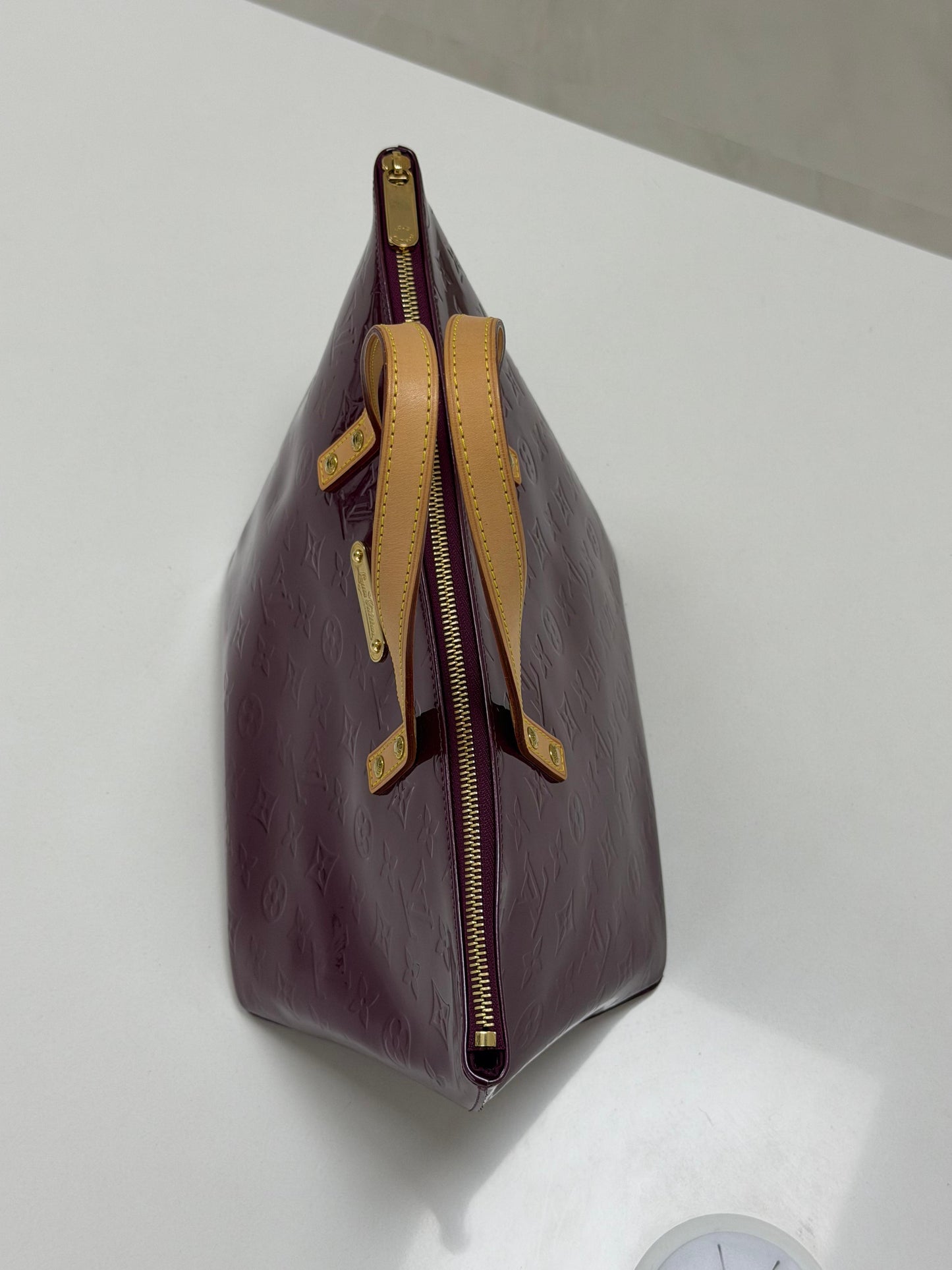 Louis Vuitton Violette Monogram Vernis Bellevue PM Bag - PRE OWNED