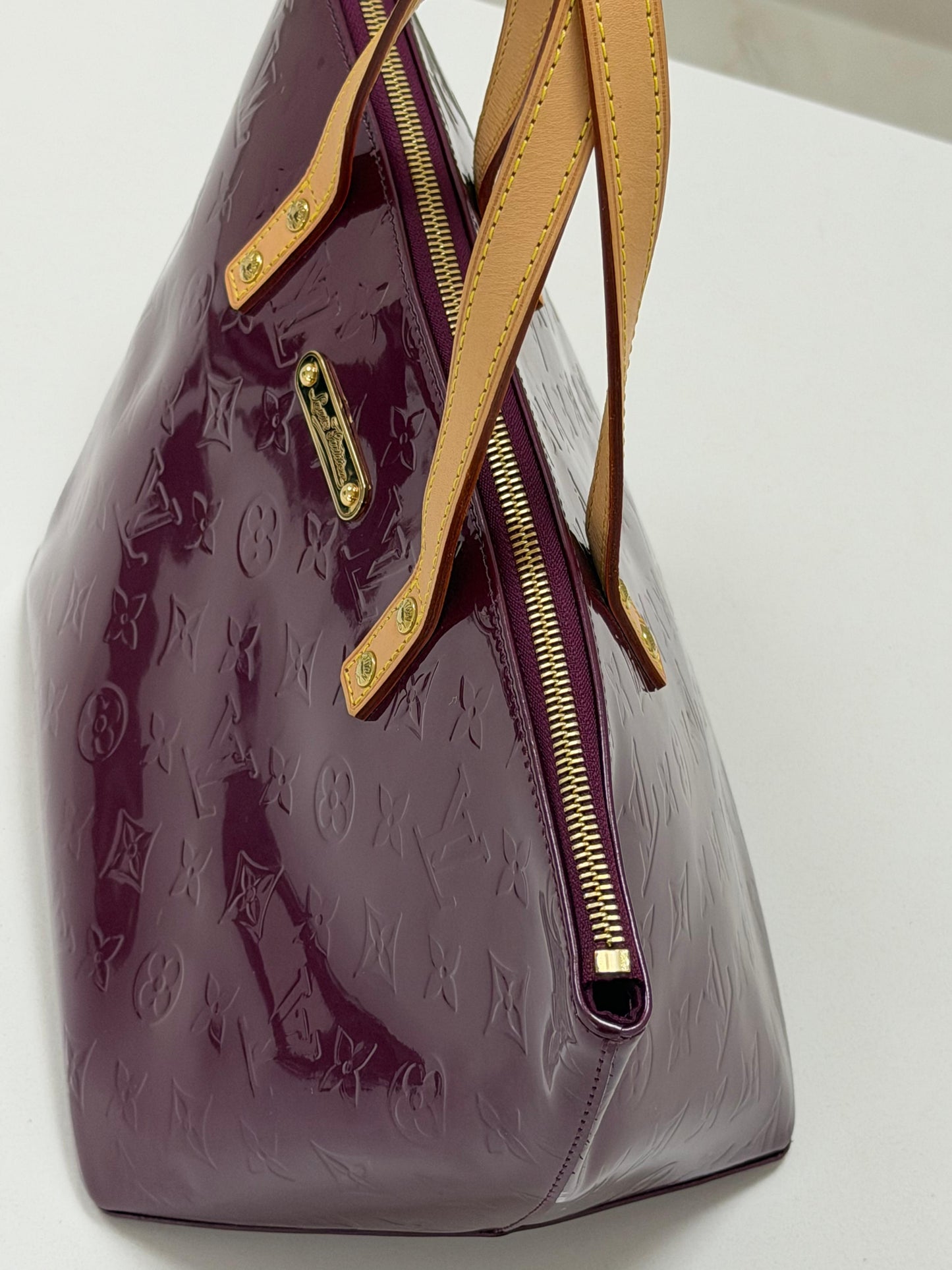 Louis Vuitton Violette Monogram Vernis Bellevue PM Bag - PRE OWNED
