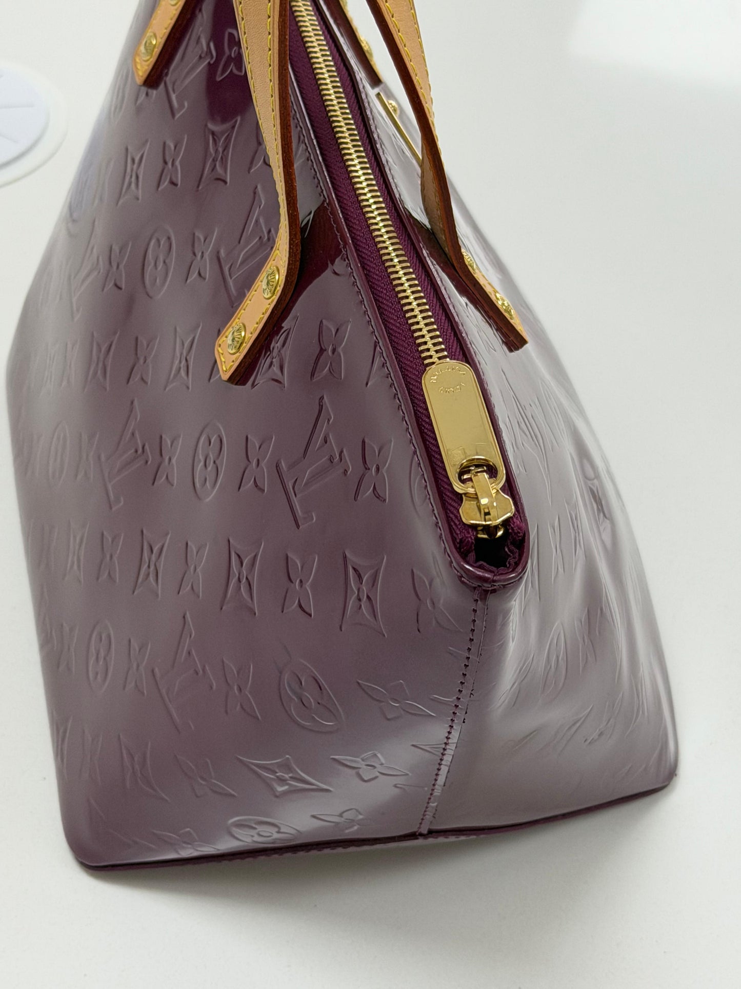 Louis Vuitton Violette Monogram Vernis Bellevue PM Bag - PRE OWNED