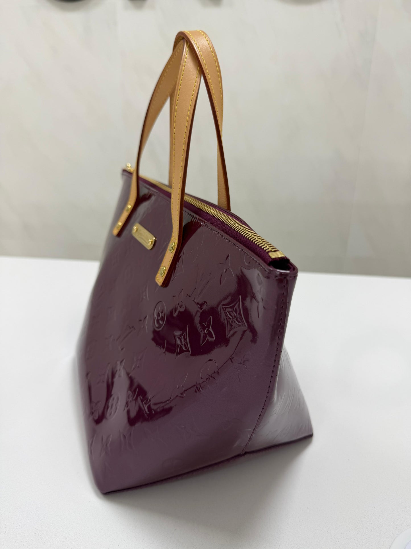 Louis Vuitton Violette Monogram Vernis Bellevue PM Bag - PRE OWNED