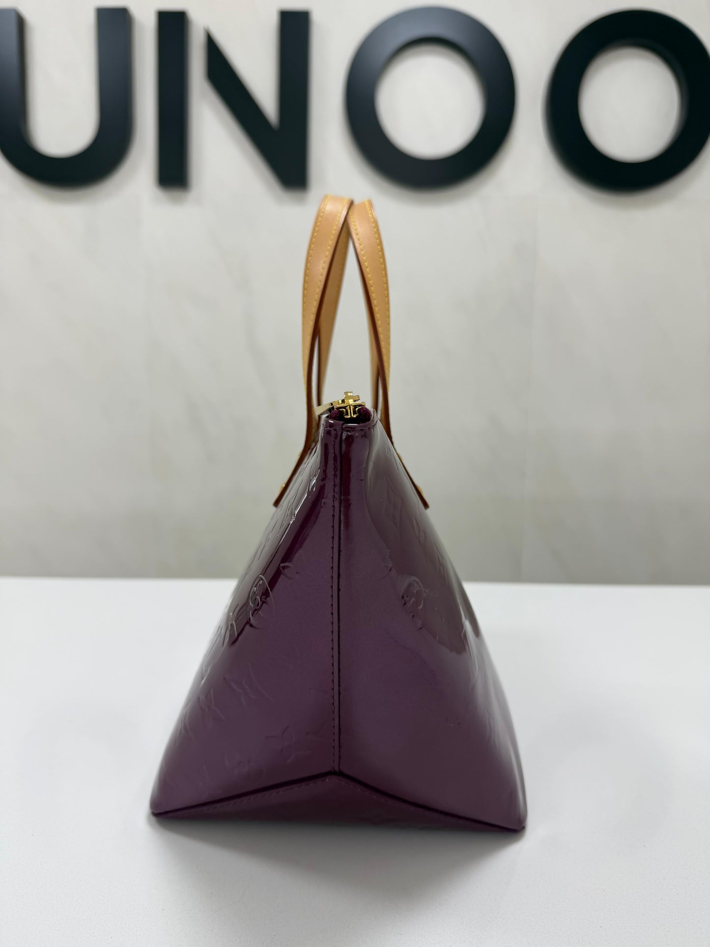 Louis Vuitton Violette Monogram Vernis Bellevue PM Bag - PRE OWNED