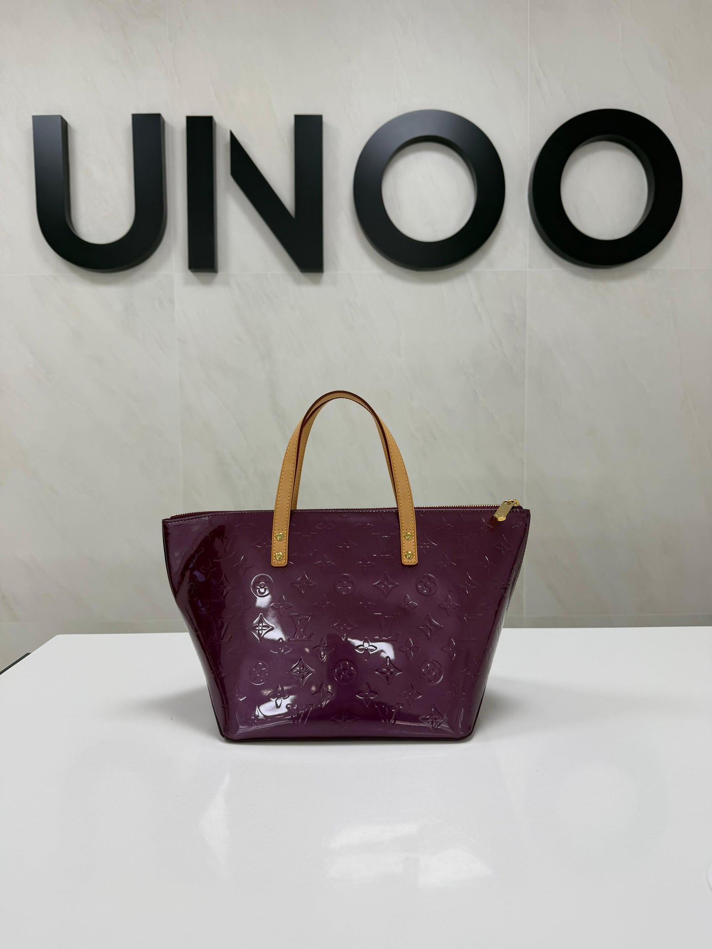 Louis Vuitton Violette Monogram Vernis Bellevue PM Bag - PRE OWNED