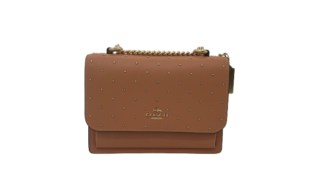 Coach Klare Crossbody Bag Women’s Peach Leather Shoulder Purse Gold-Tone Hardware