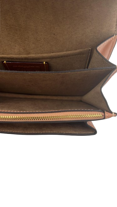 Coach Klare Crossbody Bag Women’s Peach Leather Shoulder Purse Gold-Tone Hardware