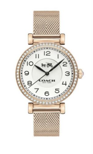 Coach Madison Rose Gold Tone Stainless White Dial Ladies Watch 14503398
