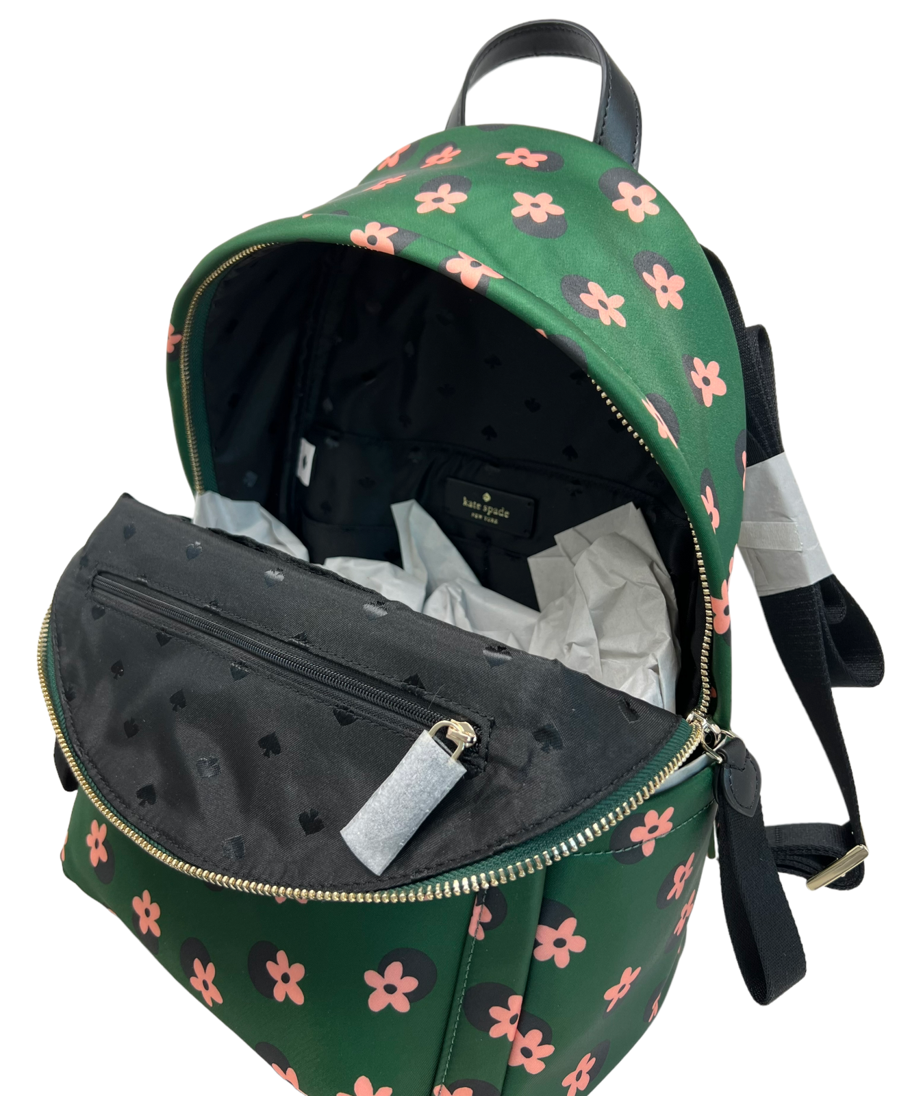 Kate Spade Chelsea Medium The Little Better Nylon Backpack Floral Green Multi