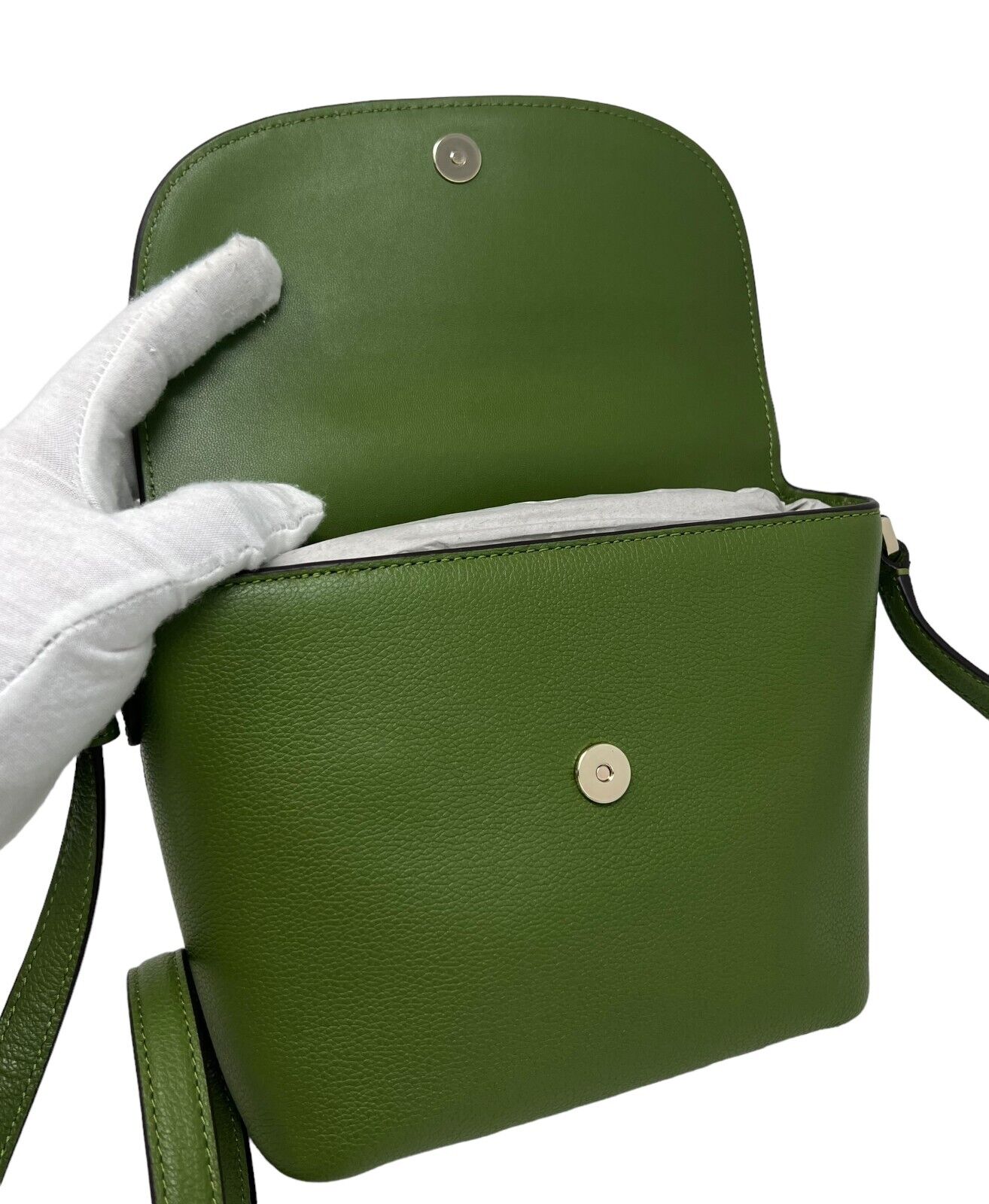 Kate Spade Emmie Flap Leather Crossbody Bag Kelp Forest K8215 $299