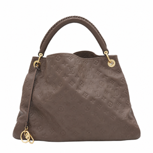Louis Vuitton Monogram Empreinte Artsy MM Taupe Leather Hobo Handbag