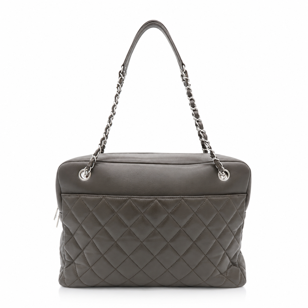 Chanel Quilted CC Lambskin Leather Bowler Shoulder Bag – additional photo 2