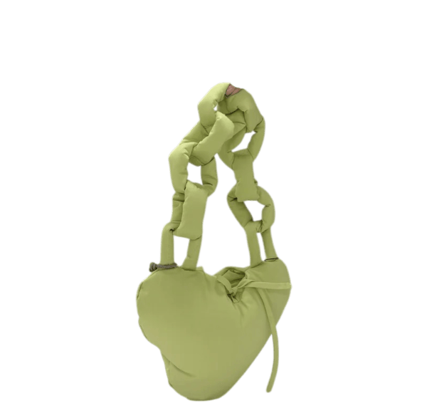 Coach Coachtopia Loop Puffy Heart Bag - Pale Lime