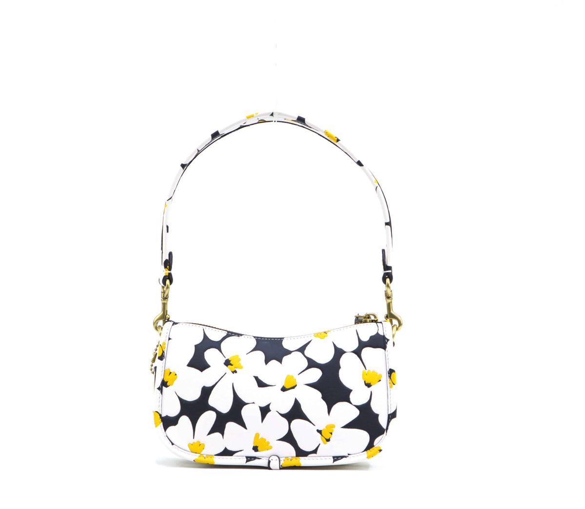 Coach Floral Print Glovetanned Leather Swinger Bag 20 - Chalk Multi – additional photo 3