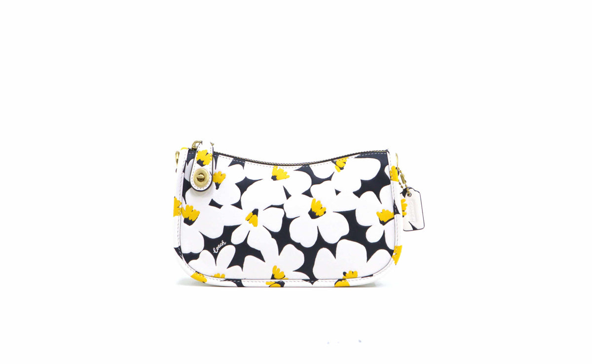 Coach Floral Print Glovetanned Leather Swinger Bag 20 - Chalk Multi – additional photo 4