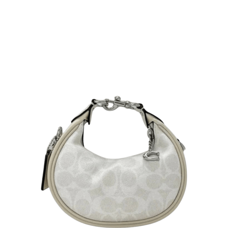Coach Jonie Bag In Signature Canvas -Silver/White Chalk