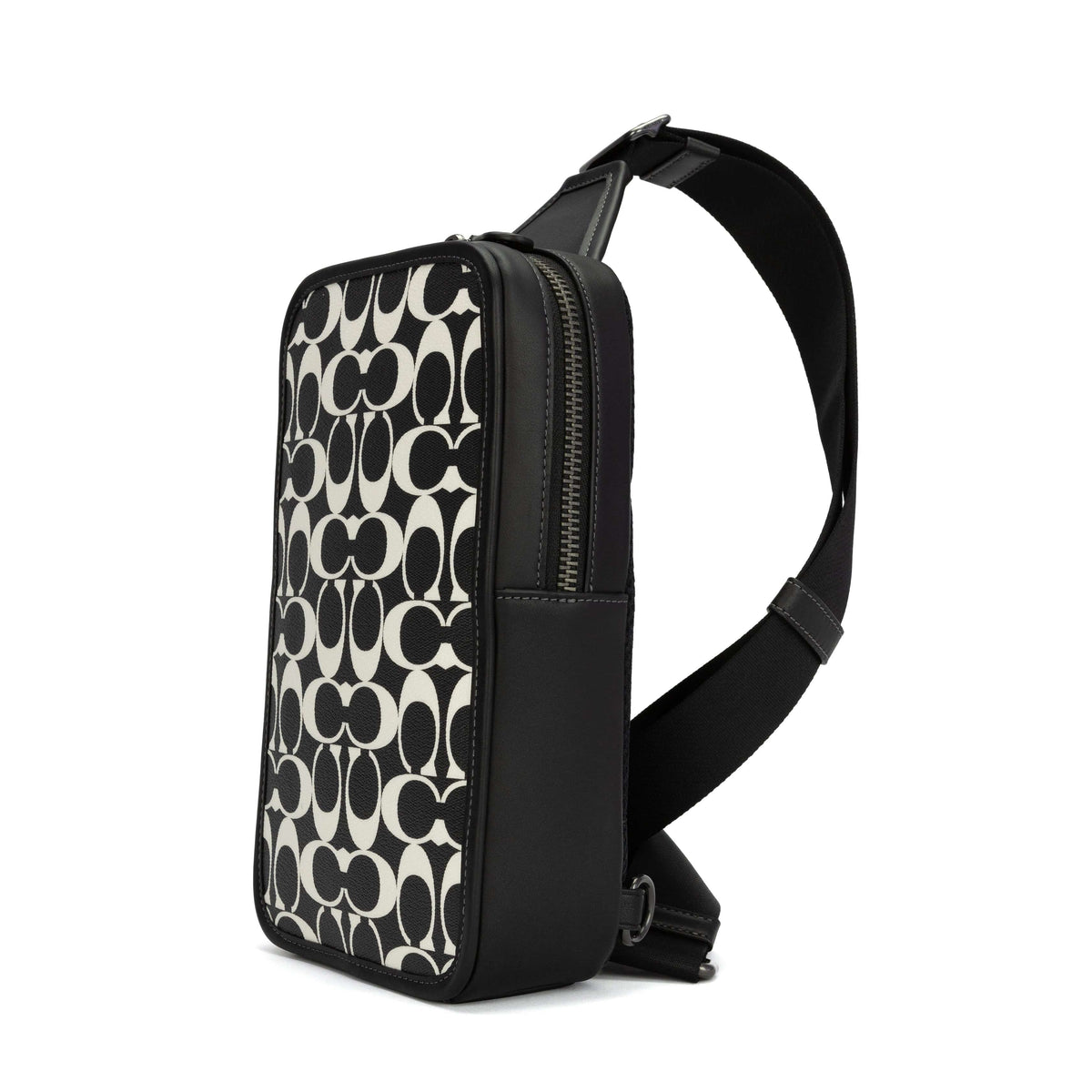 Coach Sullivan Pack In Signature Canvas - Gunmetal/Black/Chalk – additional photo 2