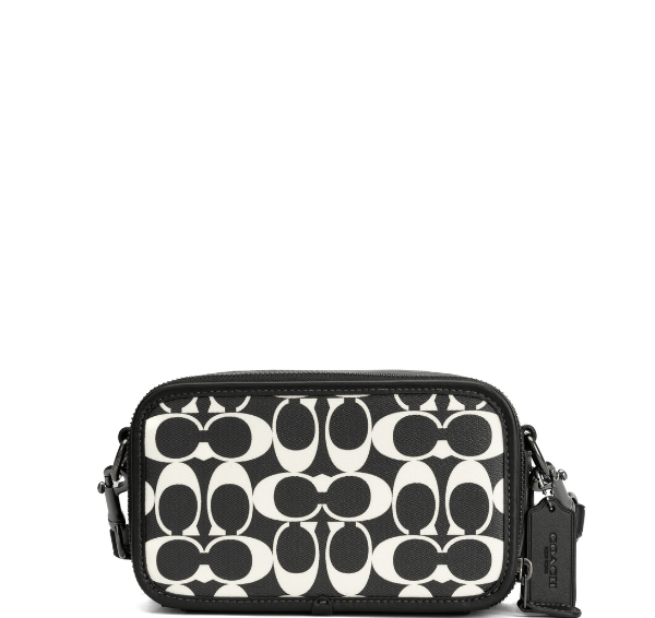 Coach Wyatt Crossbody In Signature Canvas - Gunmetal/Black/Chalk – additional photo 2