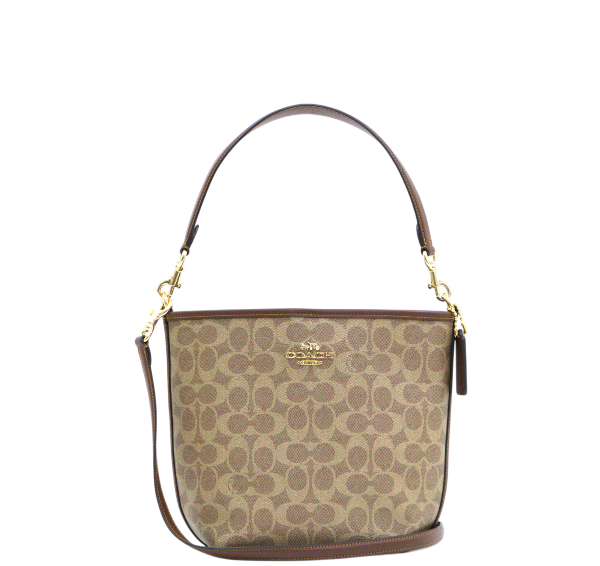 Coach City Bucket Bag In Signature Canvas - Tan / Brown