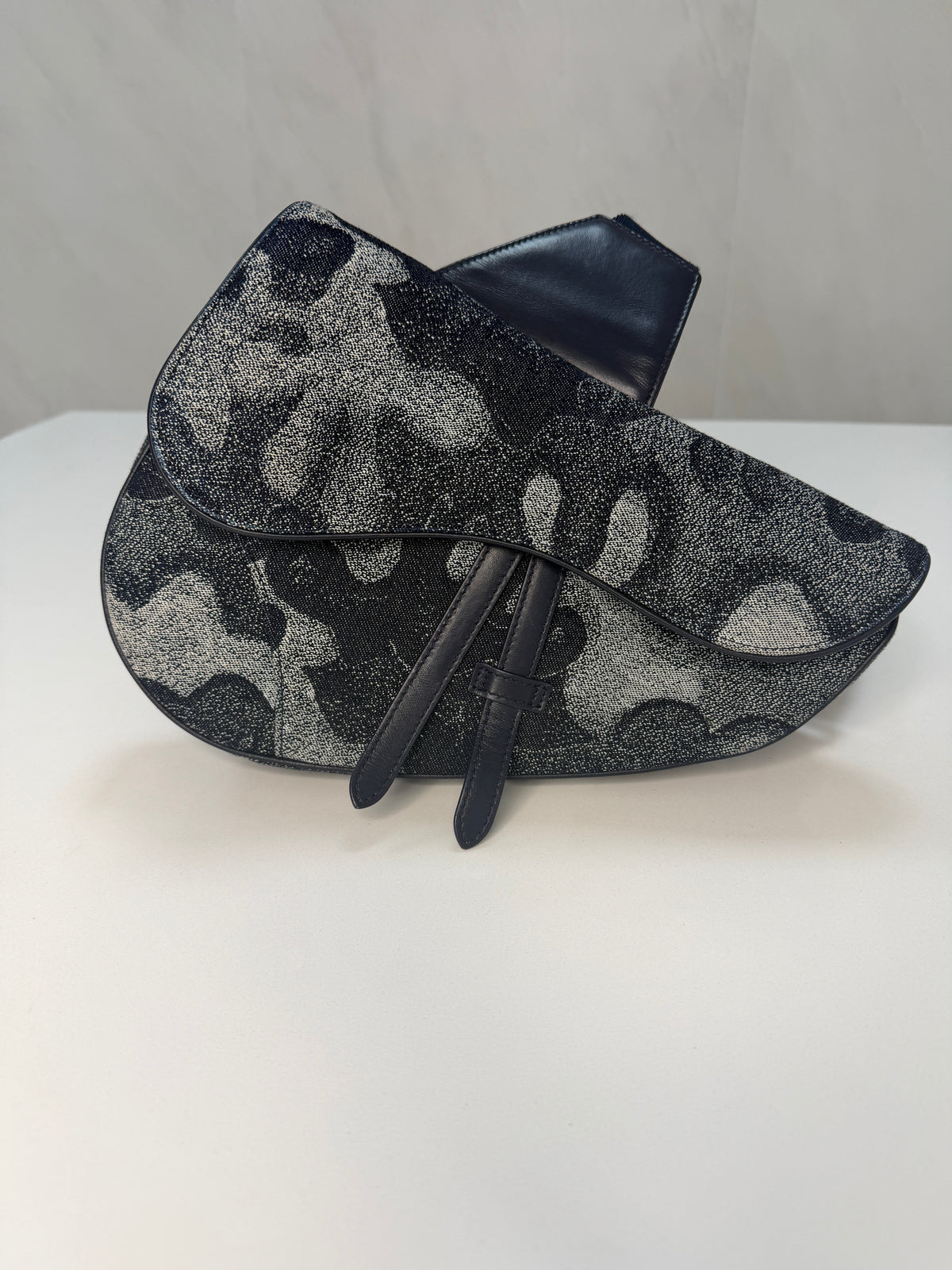 Dior Men Canvas x Peter Doig Saddle Bag Blue – additional photo 2