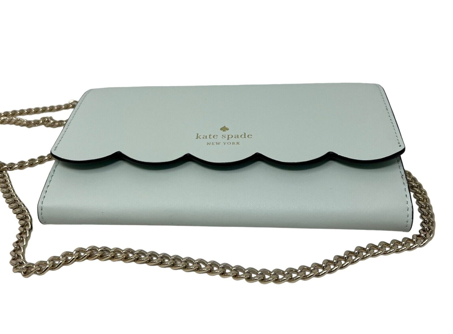 Kate Spade Gemma Lime Sherb Smooth Leather Wallet on a Chain Bag WLR00552 $249