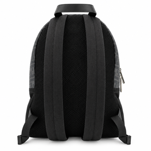 Fendi FF Diagonal Backpack Black Zucca Nylon Leather Yellow Stripe – additional photo 2