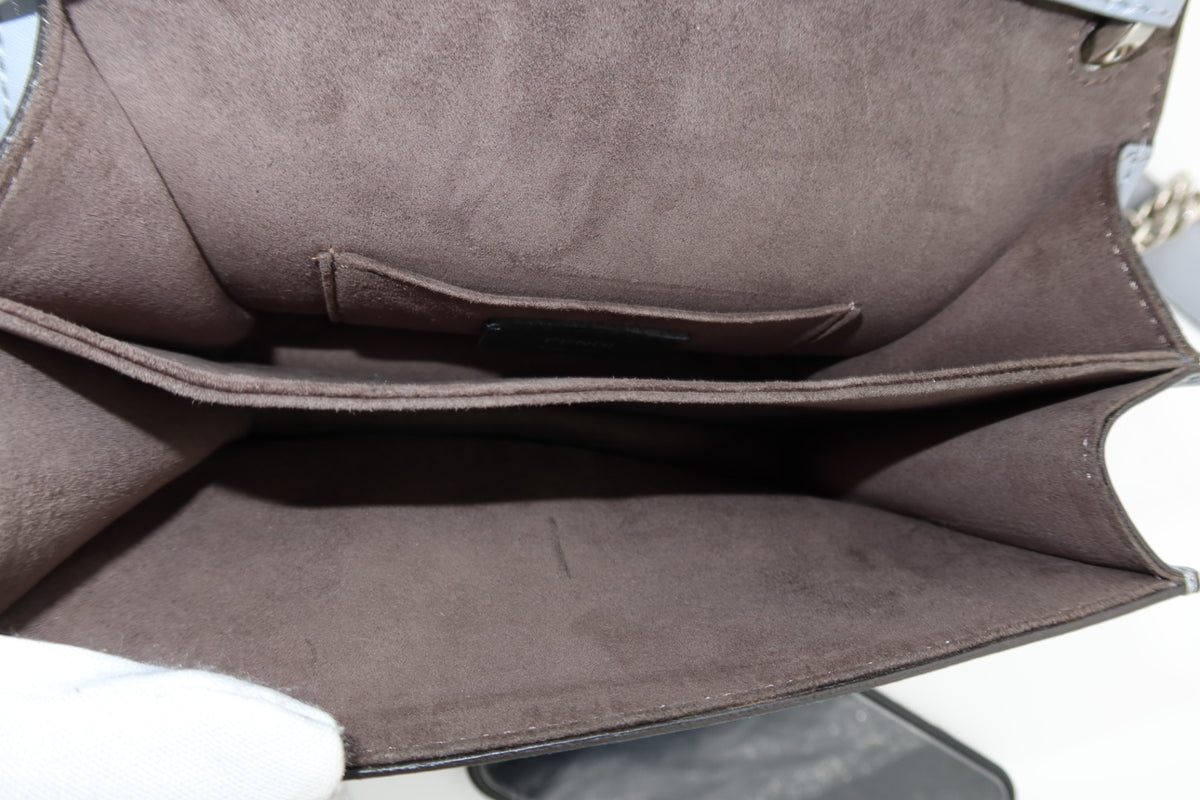 Fendi Kan I Leather Shoulder Bag – Light Blue – additional photo 11