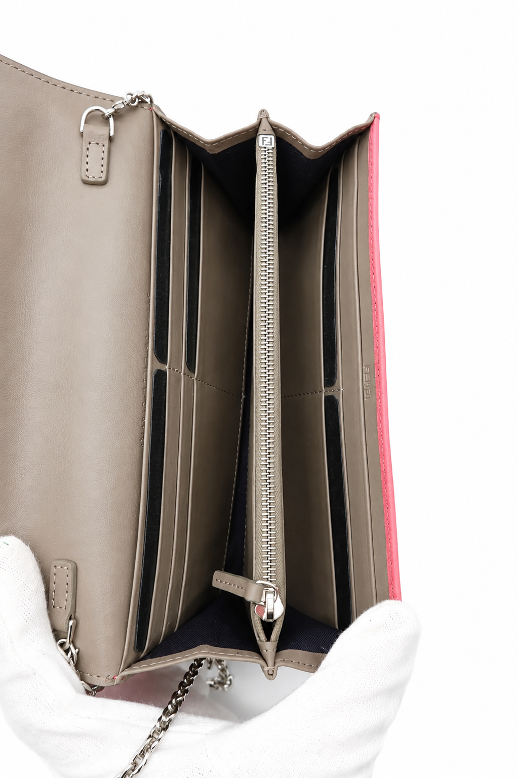 Fendi Pink Dalia/Tortora Leather Continental Wallet – additional photo 10