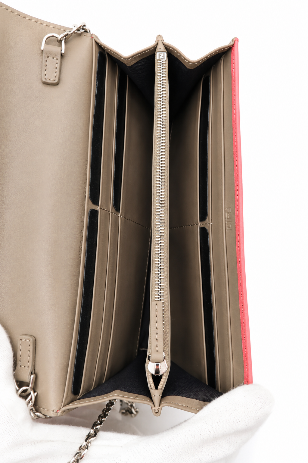 Fendi Pink Dalia/Tortora Leather Continental Wallet – additional photo 11