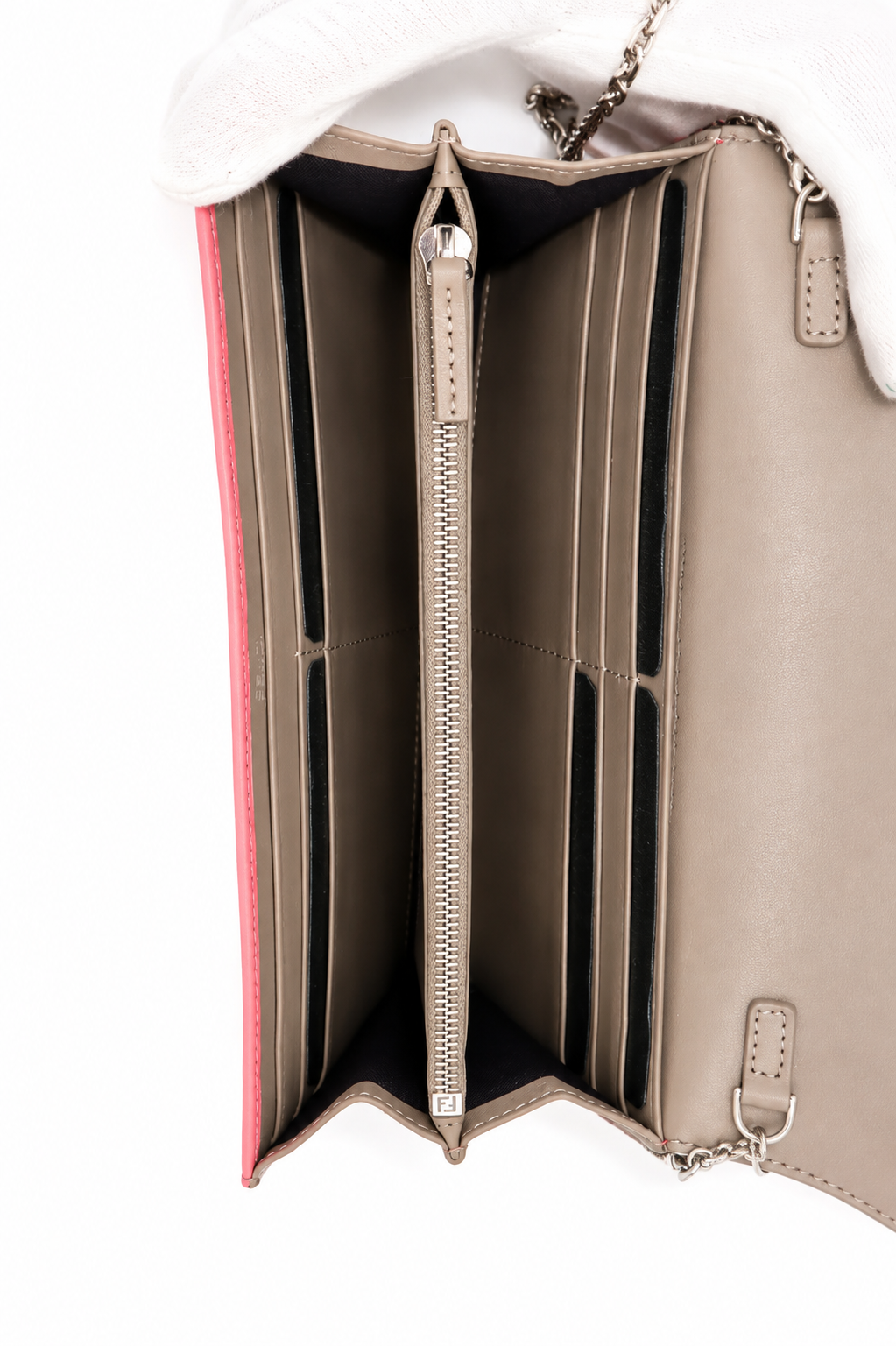 Fendi Pink Dalia/Tortora Leather Continental Wallet – additional photo 12