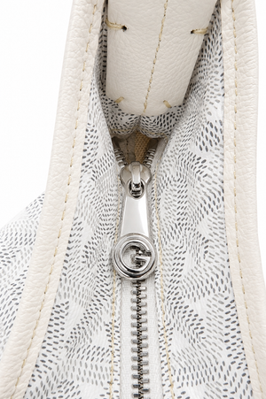 Goyard White Hobo Shoulder Bag with Matching Pouch – Good Pre-Owned Condition – additional photo 6
