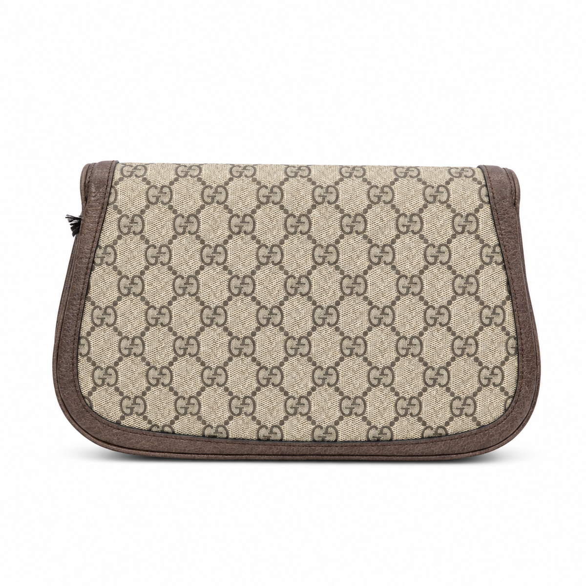 Gucci Blondie GG Supreme Clutch Bag Beige Ebony Canvas Gold Logo – additional photo 6