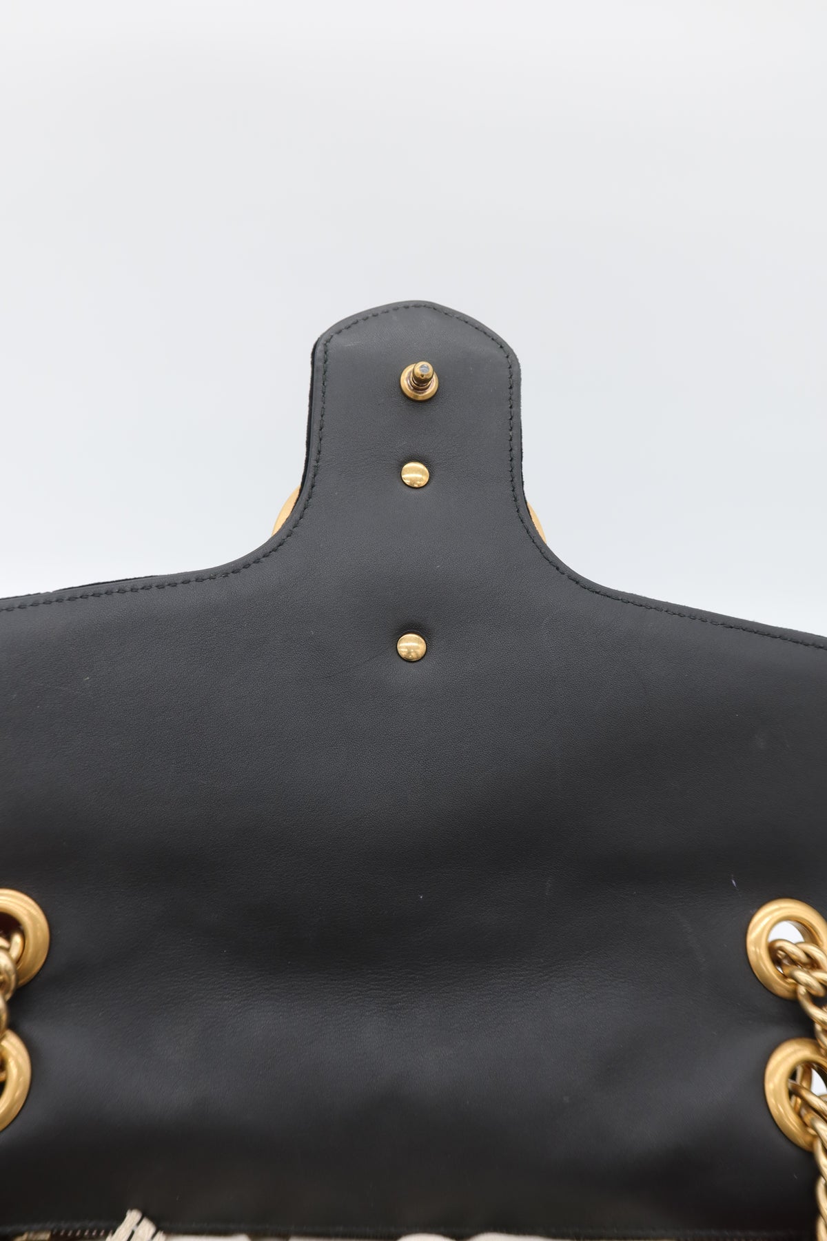 Gucci GG Marmont Medium Black Velvet Matelasse Shoulder Bag Chain Strap – additional photo 11