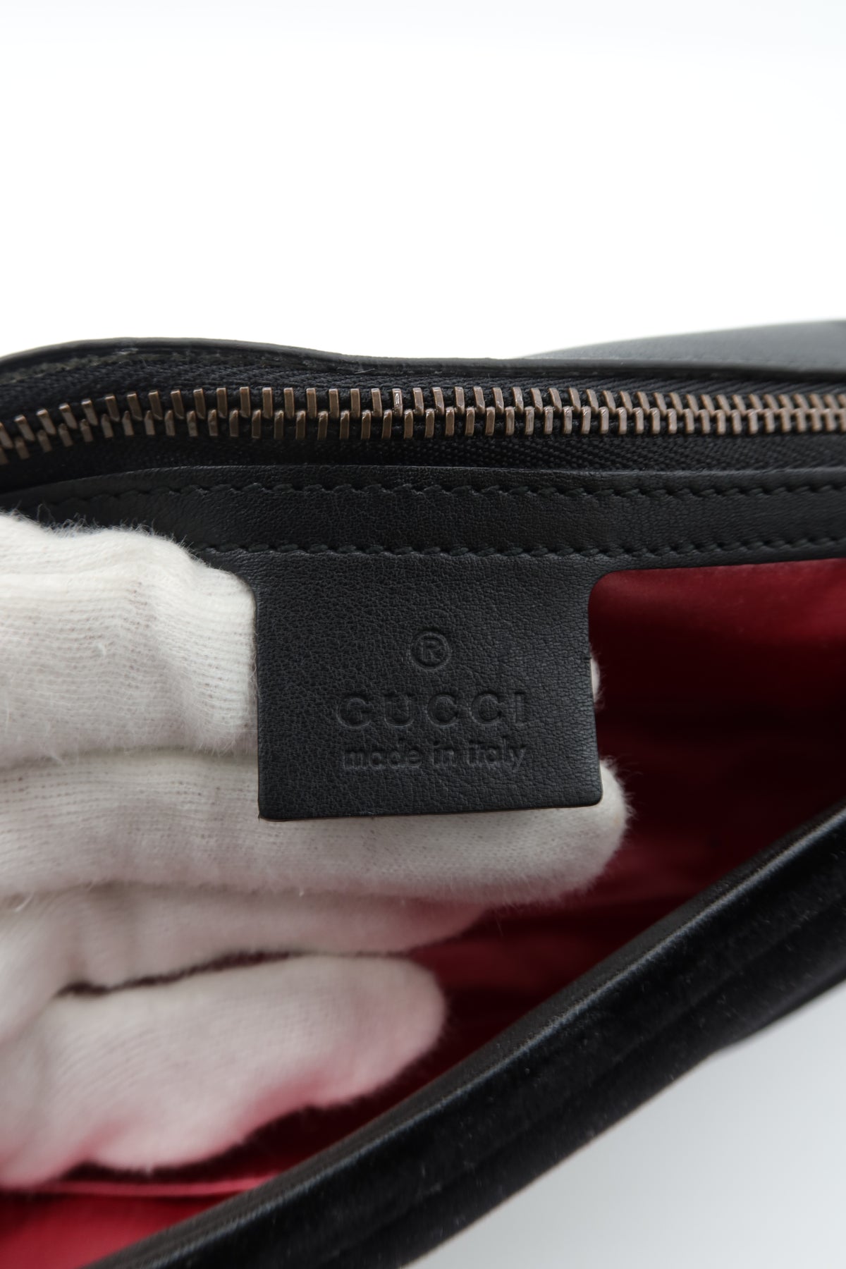 Gucci GG Marmont Medium Black Velvet Matelasse Shoulder Bag Chain Strap – additional photo 17
