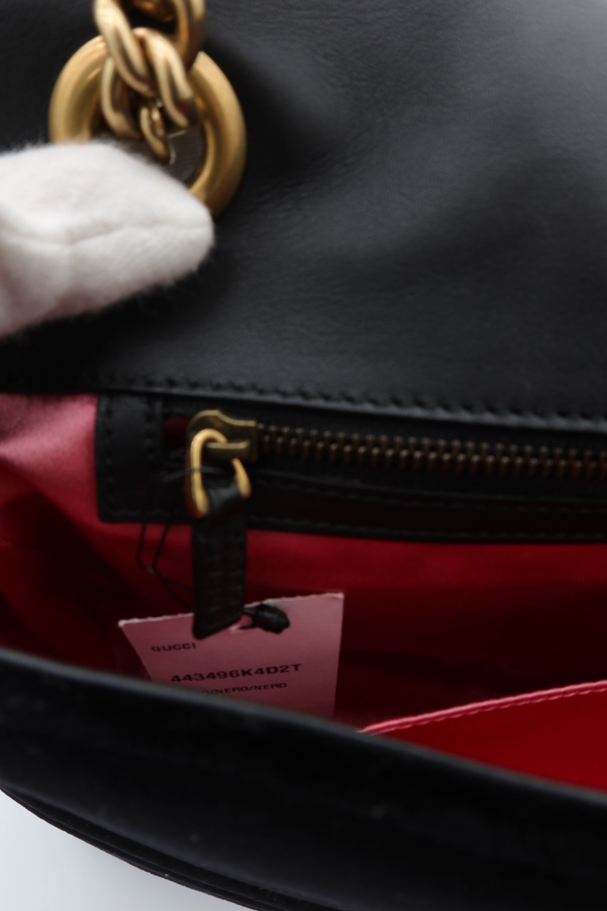 Gucci GG Marmont Medium Black Velvet Matelasse Shoulder Bag Chain Strap – additional photo 18