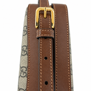 Gucci Horsebit 1955 Small GG Supreme Brown Shoulder Bag – additional photo 12
