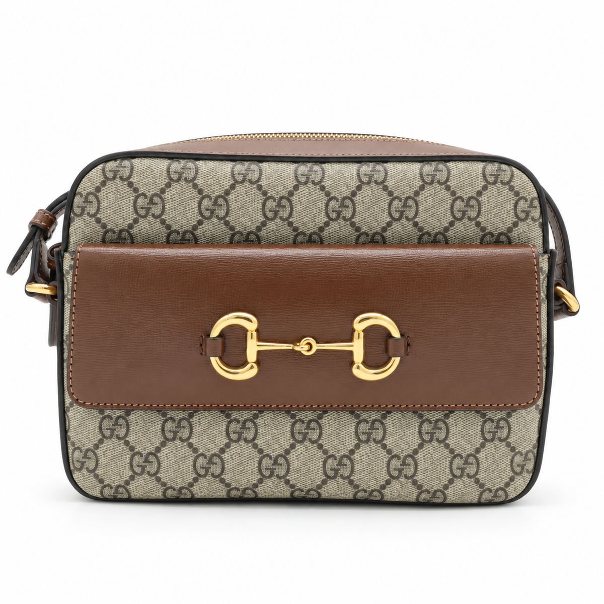 Gucci Horsebit 1955 Small GG Supreme Brown Shoulder Bag – additional photo 13