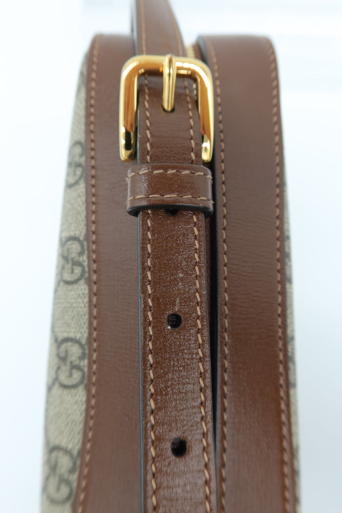 Gucci Horsebit 1955 Small GG Supreme Brown Shoulder Bag – additional photo 14