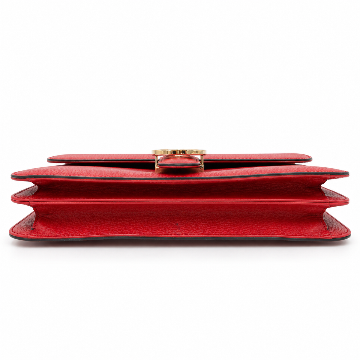 Gucci Interlocking G Dollar Calfskin Shoulder Bag – Red – additional photo 5