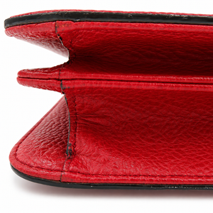 Gucci Interlocking G Dollar Calfskin Shoulder Bag – Red – additional photo 9