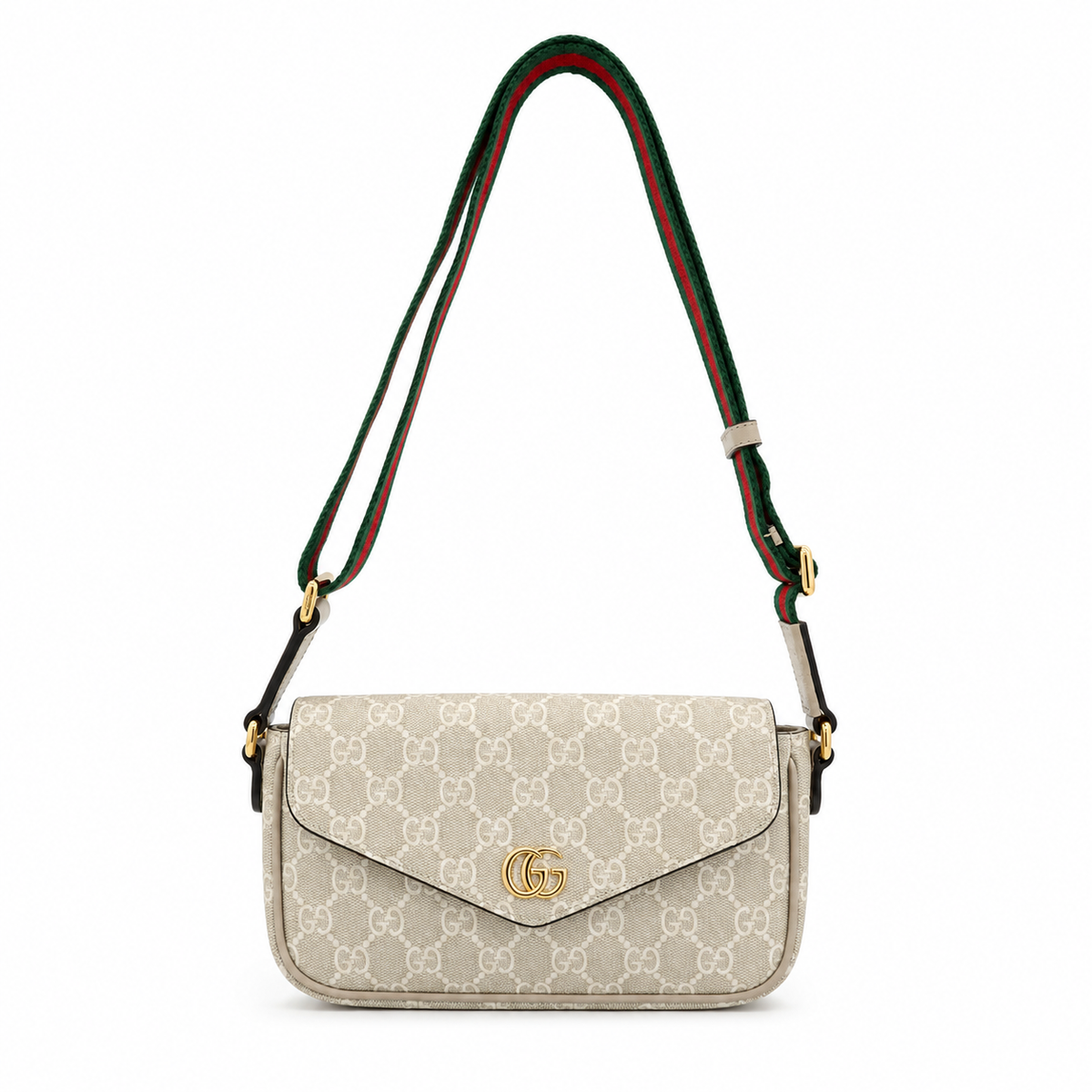Gucci Ophidia GG Supreme Shoulder Bag with Web Stripe – Beige – additional photo 2