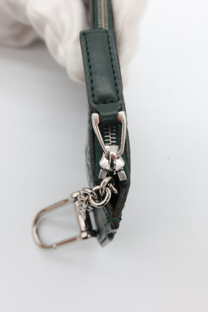 Gucci Signature Green Leather Zip Key Pouch with Chain & Clasp – additional photo 5