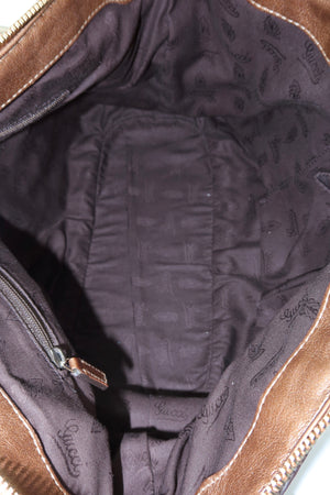 Gucci Sukey Medium Guccissima Bronze Leather Top Handle Bag – additional photo 11