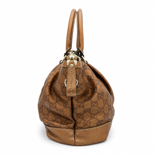 Gucci Sukey Medium Guccissima Bronze Leather Top Handle Bag – additional photo 3