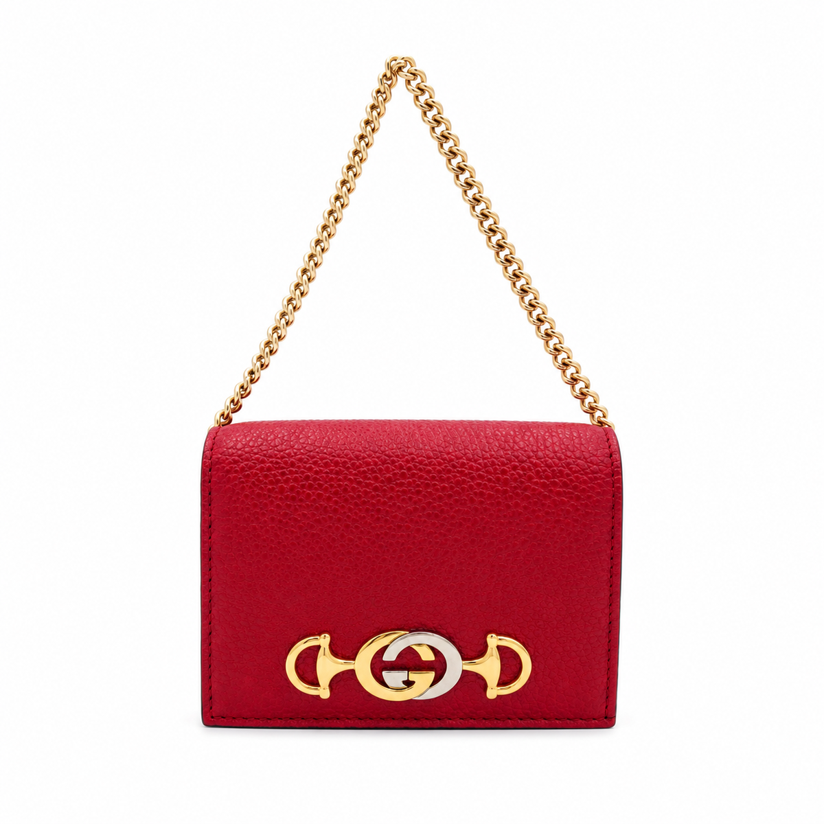 Gucci Zumi Mini Wallet in Red Leather with Gold-Tone Hardware – additional photo 3