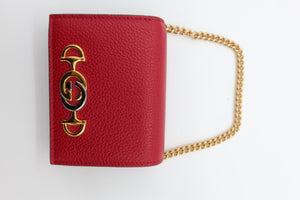 Gucci Zumi Mini Wallet in Red Leather with Gold-Tone Hardware – additional photo 7